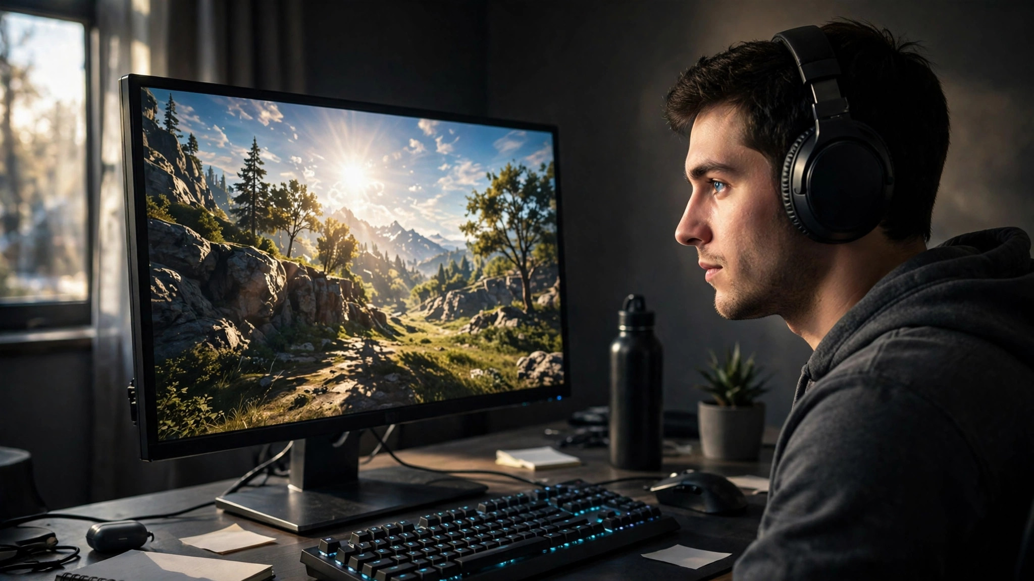 Enabling HDR inside a game settings menu